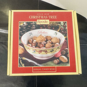 Spode Christmas Tree Annual Candy Bowl Dish R:6"